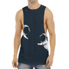 Astronaut Couple In Space Print Men's Muscle Tank Top