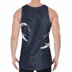 Astronaut Couple In Space Print Men's Velvet Tank Top