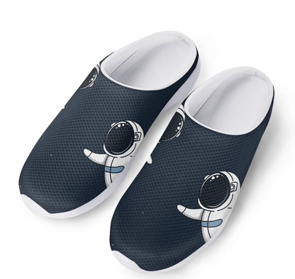 Astronaut Couple In Space Print Mesh Casual Shoes