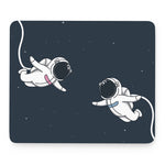 Astronaut Couple In Space Print Mouse Pad