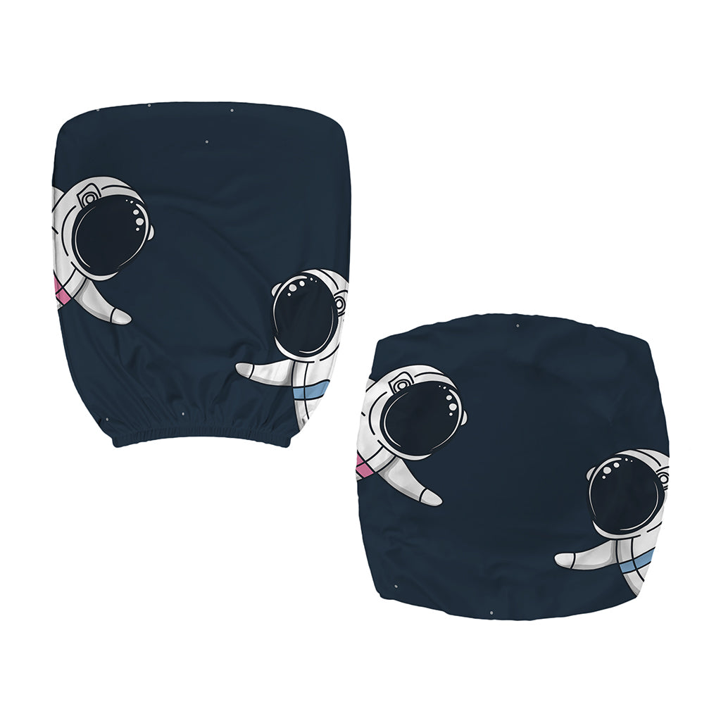 Astronaut Couple In Space Print Office Chair Cover