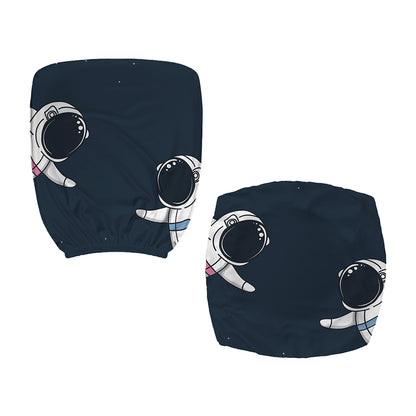 Astronaut Couple In Space Print Office Chair Cover