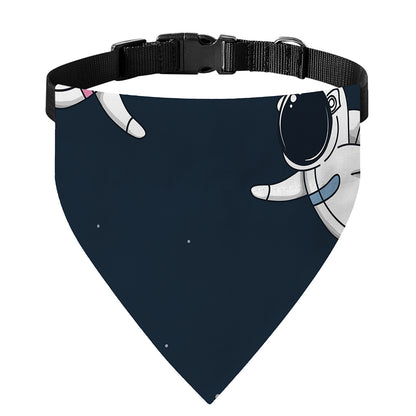 Astronaut Couple In Space Print Over The Collar Dog Bandana