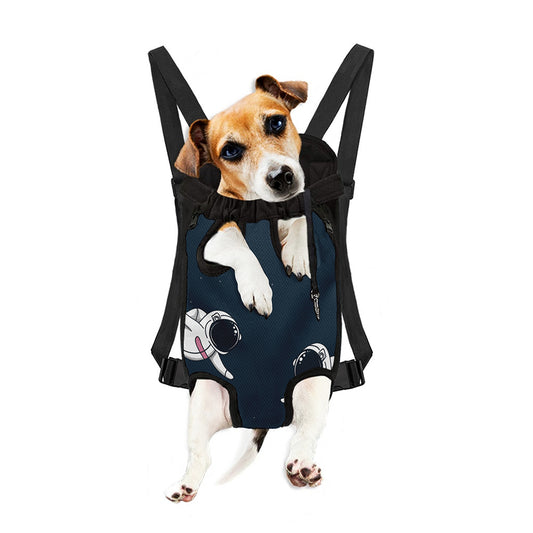 Astronaut Couple In Space Print Pet Carrier Backpack