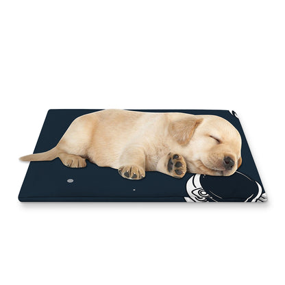 Astronaut Couple In Space Print Pet Cooling Mat Cover