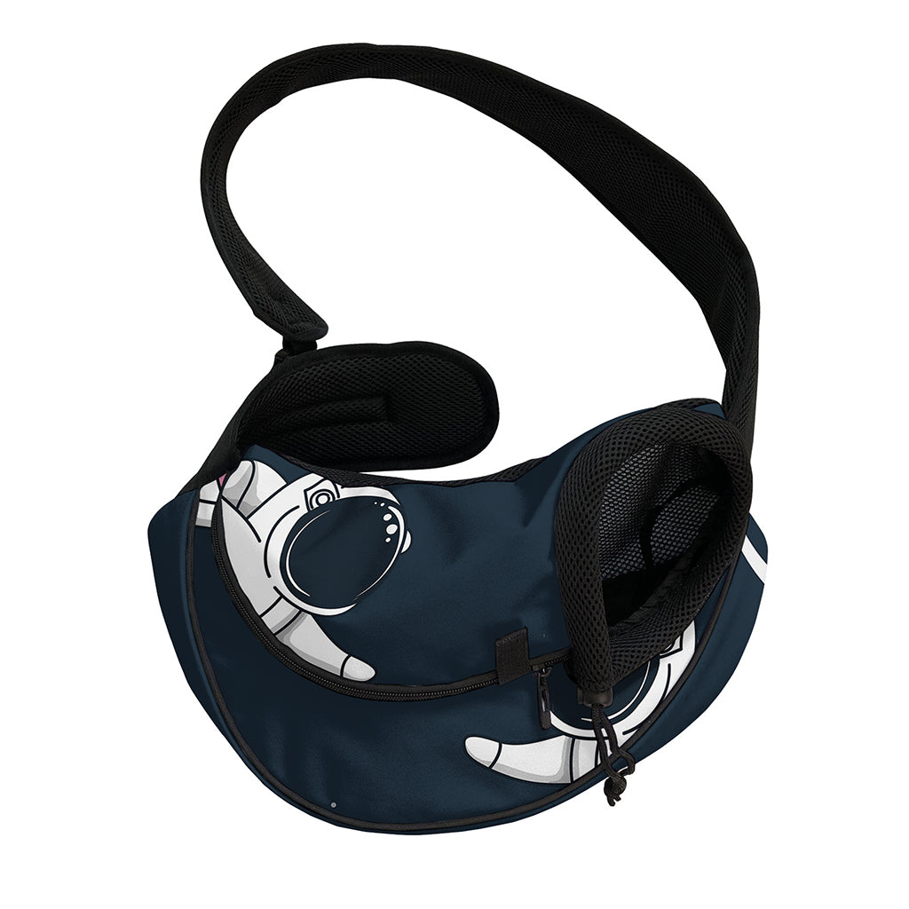 Astronaut Couple In Space Print Pet Sling Carrier