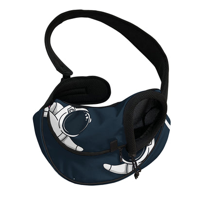 Astronaut Couple In Space Print Pet Sling Carrier