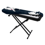 Astronaut Couple In Space Print Piano Keyboard Cover