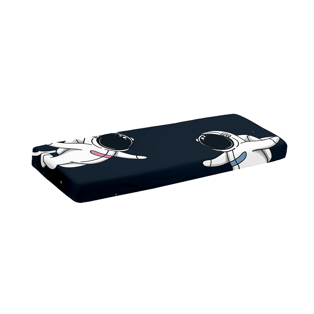 Astronaut Couple In Space Print Piano Keyboard Cover