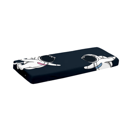 Astronaut Couple In Space Print Piano Keyboard Cover
