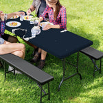 Astronaut Couple In Space Print Picnic Table Cover