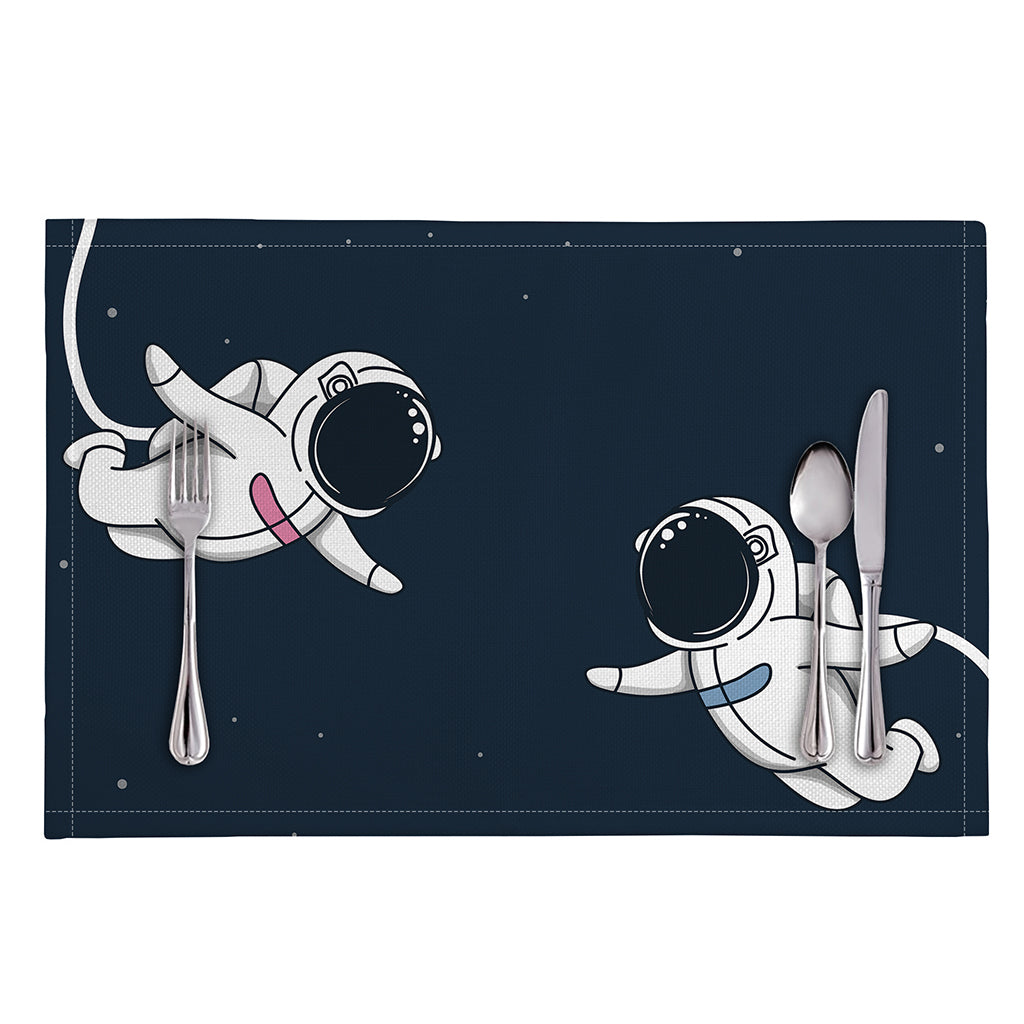 Astronaut Couple In Space Print Placemat
