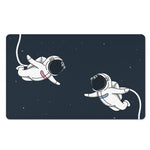 Astronaut Couple In Space Print Polyester Doormat