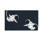 Astronaut Couple In Space Print Polyester Flag