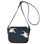 Astronaut Couple In Space Print Saddle Bag