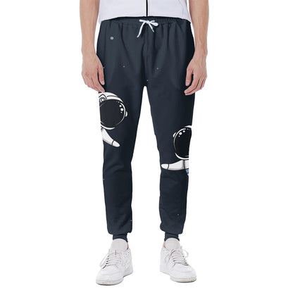 Astronaut Couple In Space Print Scuba Joggers