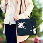 Astronaut Couple In Space Print Shoulder Strap Bible Bag
