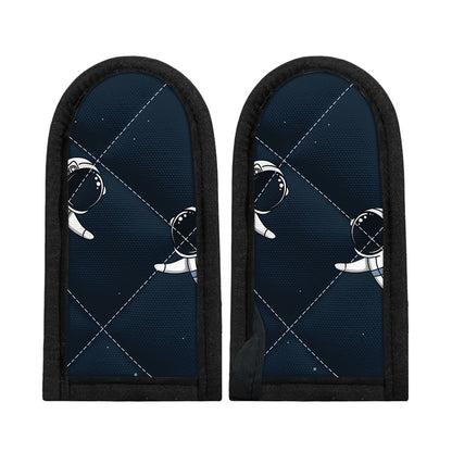 Astronaut Couple In Space Print Skillet Handle Cover