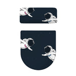 Astronaut Couple In Space Print Toilet Lid And Tank Cover Set