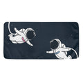 Astronaut Couple In Space Print Towel