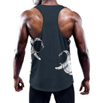 Astronaut Couple In Space Print Training Tank Top