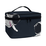 Astronaut Couple In Space Print Travel Makeup Bag