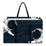 Astronaut Couple In Space Print Utility Tote Bag