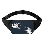 Astronaut Couple In Space Print Waist Bag