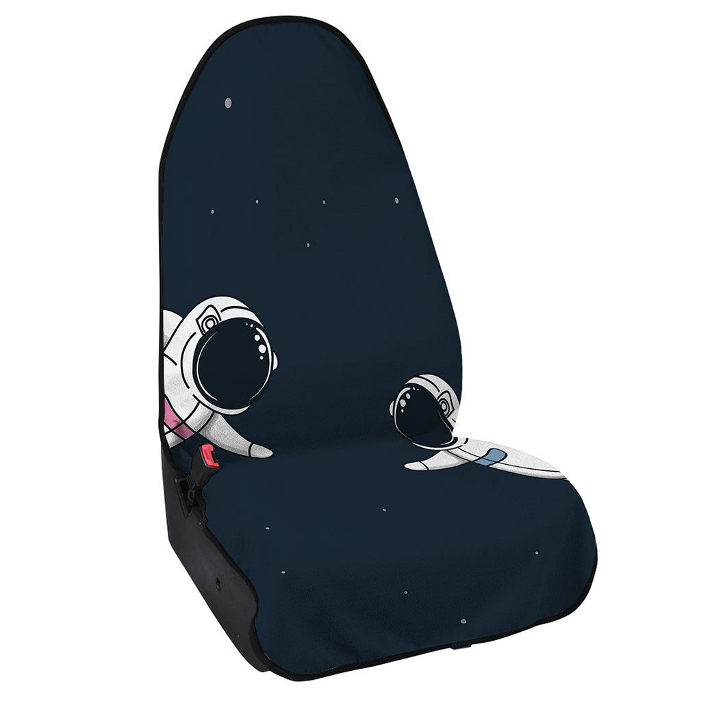 Astronaut Couple In Space Print Waterproof Car Seat Cover