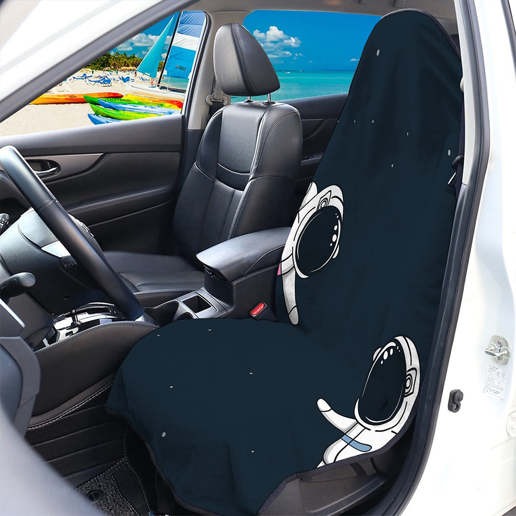 Astronaut Couple In Space Print Waterproof Car Seat Cover