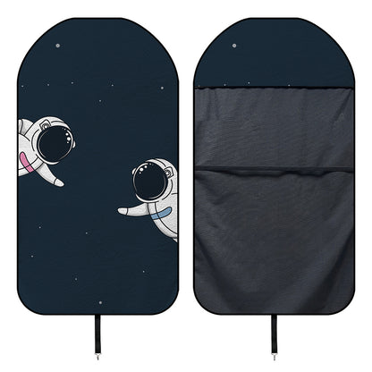 Astronaut Couple In Space Print Waterproof Car Seat Cover