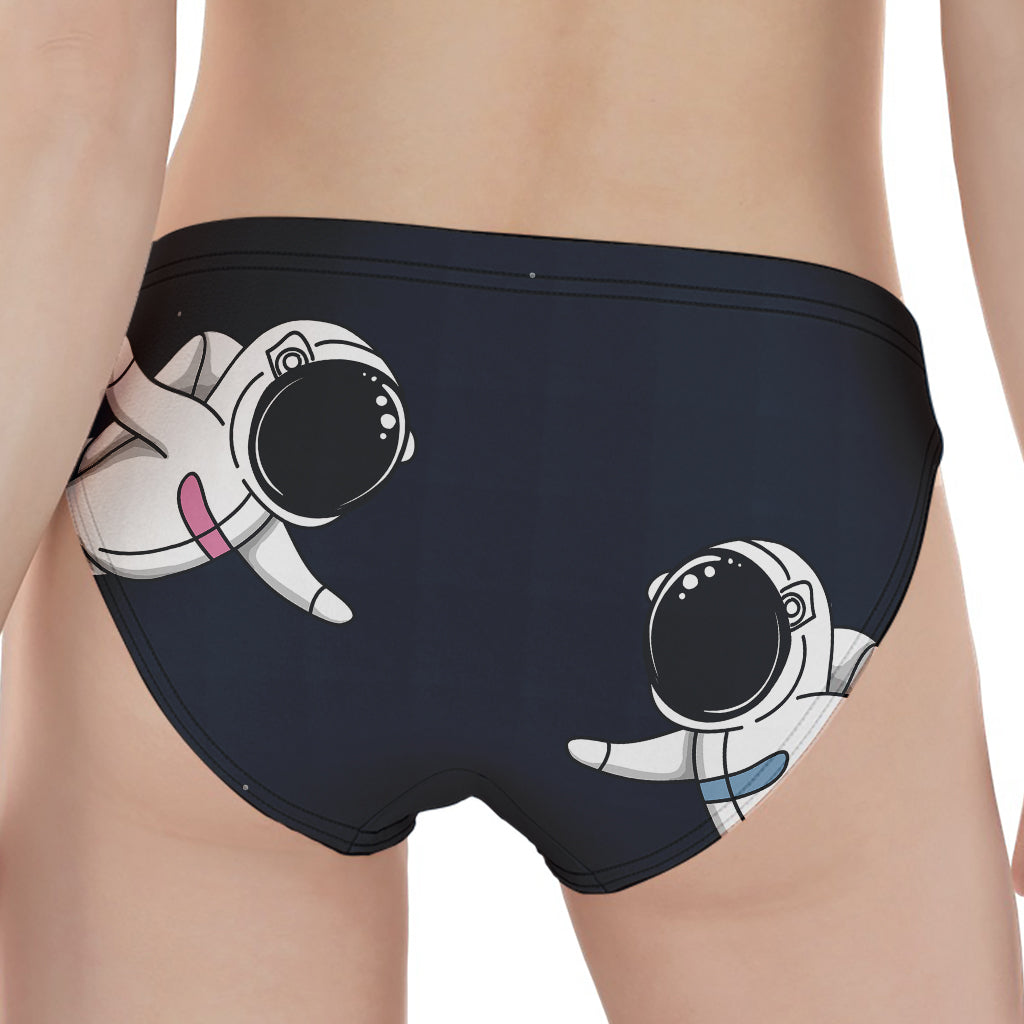 Astronaut Couple In Space Print Women's Panties