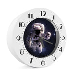 Astronaut Floating In Outer Space Print Alarm Clock