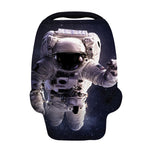 Astronaut Floating In Outer Space Print Baby Seat Cover
