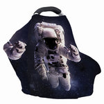 Astronaut Floating In Outer Space Print Baby Seat Cover
