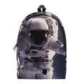 Astronaut Floating In Outer Space Print School Backpack