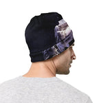 Astronaut Floating In Outer Space Print Beanie