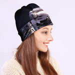 Astronaut Floating In Outer Space Print Beanie