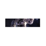 Astronaut Floating In Outer Space Print Bed Runner