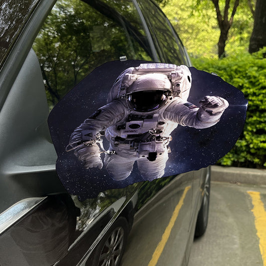 Astronaut Floating In Outer Space Print Car Side Mirror Covers