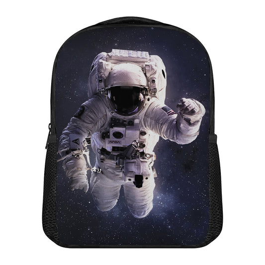 Astronaut Floating In Outer Space Print Casual Backpack
