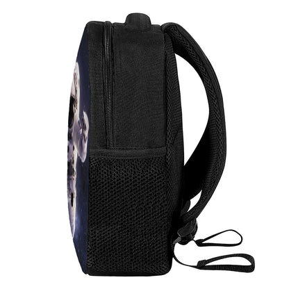 Astronaut Floating In Outer Space Print Casual Backpack