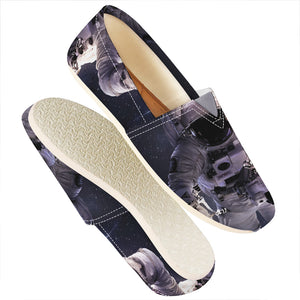 Astronaut Floating In Outer Space Print Casual Shoes