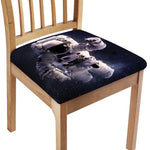 Astronaut Floating In Outer Space Print Chair Cushion Cover