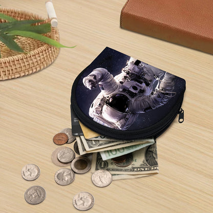 Astronaut Floating In Outer Space Print Coin Purse