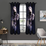 Astronaut Floating In Outer Space Print Curtain