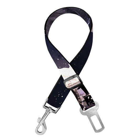 Astronaut Floating In Outer Space Print Dog Seat Belt