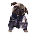 Astronaut Floating In Outer Space Print Dog Zip Up Jacket