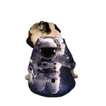 Astronaut Floating In Outer Space Print Dog Zip Up Jacket