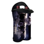 Astronaut Floating In Outer Space Print Double Neoprene Wine Tote